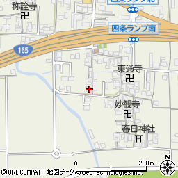 奈良県橿原市四条町380周辺の地図