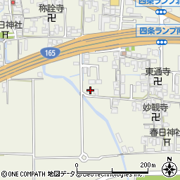 奈良県橿原市四条町378周辺の地図