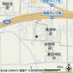 奈良県橿原市四条町368周辺の地図