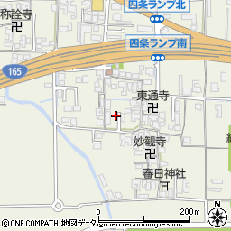 奈良県橿原市四条町367周辺の地図