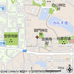 奈良県桜井市阿部738周辺の地図