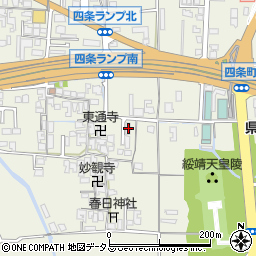 奈良県橿原市四条町344周辺の地図