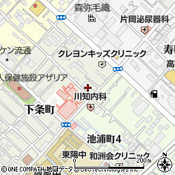 市立病院コーラルハウス周辺の地図