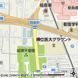 奈良県橿原市四条町322周辺の地図