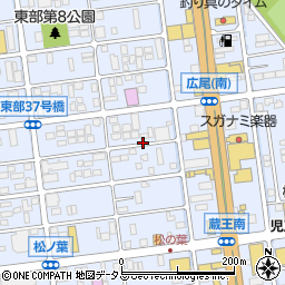 広島県福山市南蔵王町周辺の地図