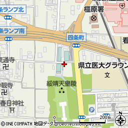 奈良県橿原市四条町324周辺の地図