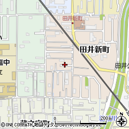 奈良県大和高田市田井新町周辺の地図