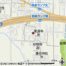 奈良県橿原市四条町359周辺の地図