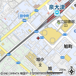 ＧＳパーク泉大津駅前駐車場周辺の地図