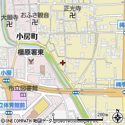 奈良県橿原市縄手町262-5周辺の地図