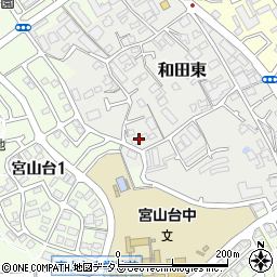 大阪府堺市南区和田東988-1周辺の地図