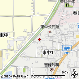奈良県大和高田市東中1丁目5-55周辺の地図