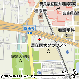 奈良県橿原市四条町554周辺の地図