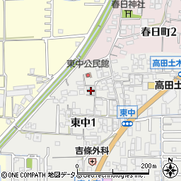 奈良県大和高田市東中1丁目5-35周辺の地図