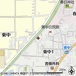 奈良県大和高田市東中1丁目5-5周辺の地図