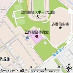 笠岡総合体育館周辺の地図