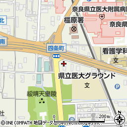 奈良県橿原市四条町551周辺の地図