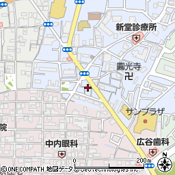 大阪府富田林市若松町1丁目13周辺の地図