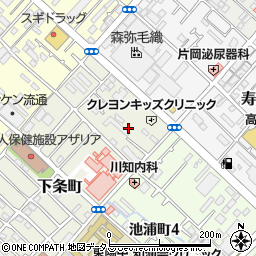 ウエルシア薬局　泉大津下条店周辺の地図