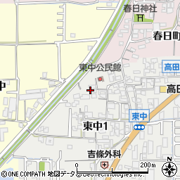 奈良県大和高田市東中1丁目5周辺の地図