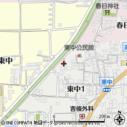 奈良県大和高田市東中1丁目5-7周辺の地図