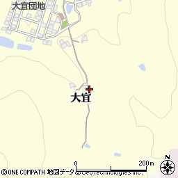 岡山県笠岡市大宜721周辺の地図