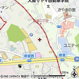 大阪府堺市南区岩室114周辺の地図
