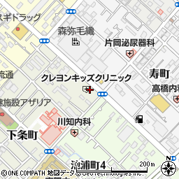 ウエルシア　薬局泉大津下条店周辺の地図
