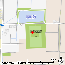 藤原宮跡周辺の地図