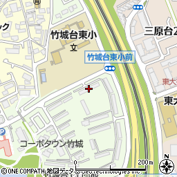 ＵＲ都市機構泉北竹城台１丁団地２－１６棟周辺の地図