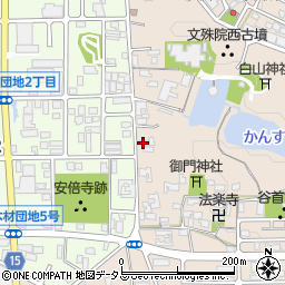 奈良県桜井市阿部707-1周辺の地図