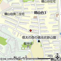 ＵＲ鶴山台８１号棟周辺の地図
