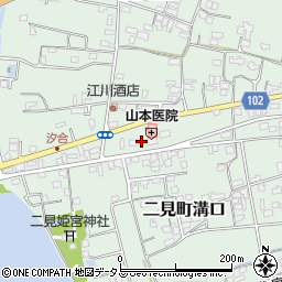 三重県伊勢市二見町溝口周辺の地図