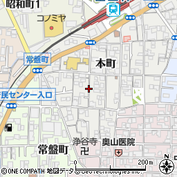 大阪府富田林市本町周辺の地図