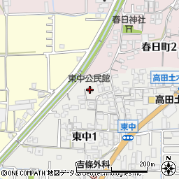 奈良県大和高田市東中1丁目5-32周辺の地図