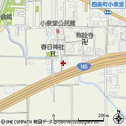 奈良県橿原市四条町465周辺の地図