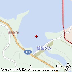 白竜湖周辺の地図