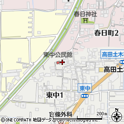 奈良県大和高田市東中1丁目5-31周辺の地図