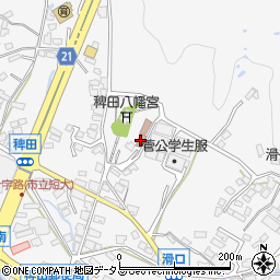 稗田コミュニティセンター周辺の地図