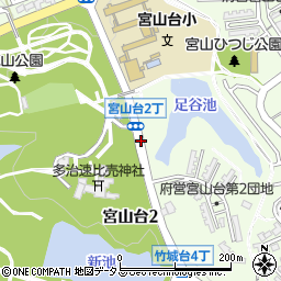 宮山台2丁周辺の地図