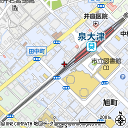 リパーク泉大津駅前駐車場周辺の地図