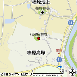 八咫烏神社周辺の地図