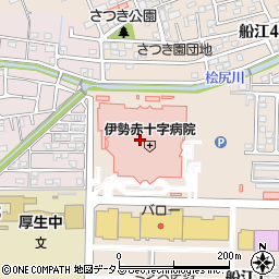 伊勢赤十字病院（日本赤十字社）周辺の地図