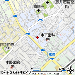 大阪府泉大津市本町周辺の地図