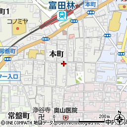 富田林警察署本町交番周辺の地図