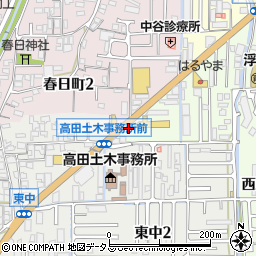 奈良県大和高田市栄町3周辺の地図