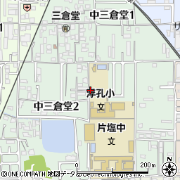 奈良県大和高田市中三倉堂周辺の地図