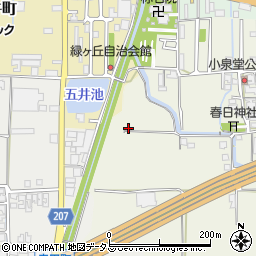 奈良県橿原市四条町728周辺の地図