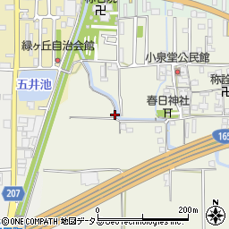奈良県橿原市四条町724周辺の地図