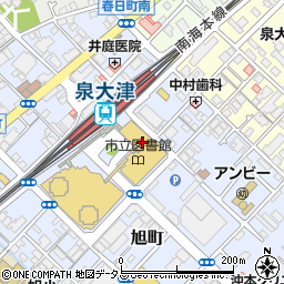 泉大津市立駐車場周辺の地図